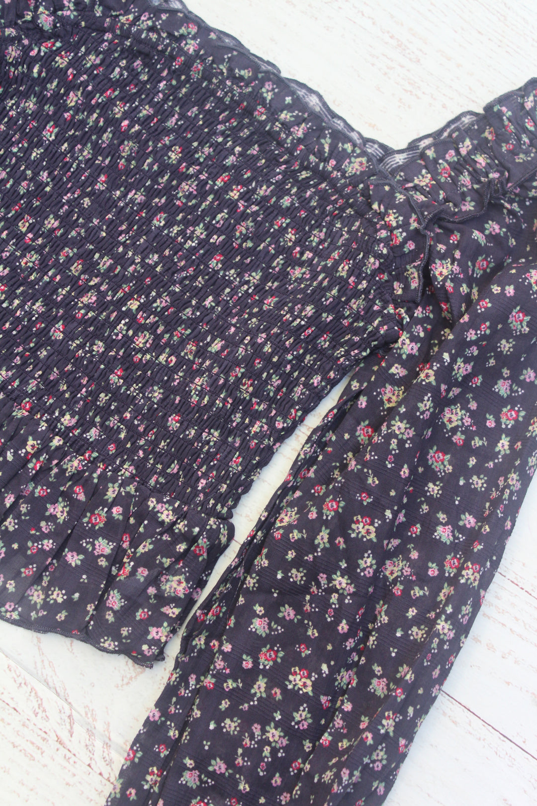 Tween Tops | Mikaela Top - Midnight Ditsy | Katie J NYC