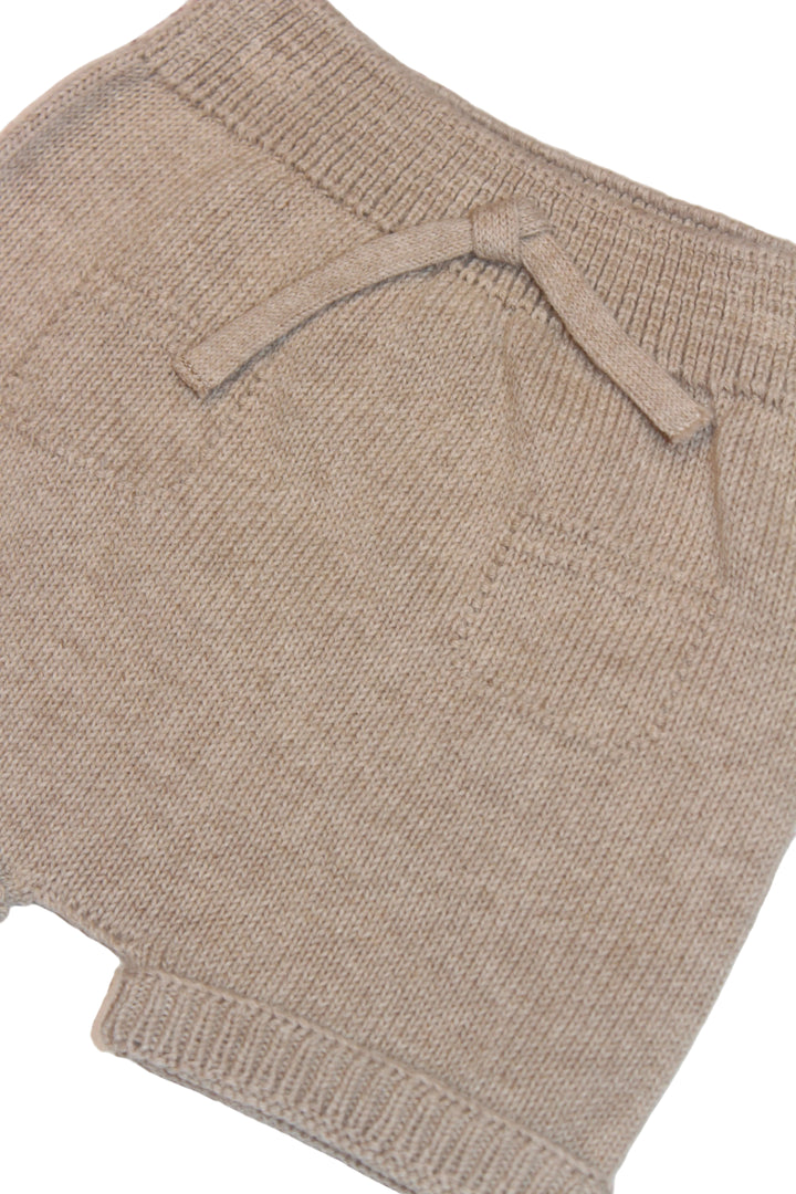 Baby Unisex Bottoms | Knit Shorts- Toasted | Li and Me