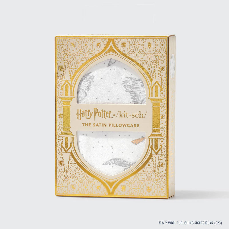 Tween Decor |Harry Potter X Kitsch Satin Pillowcase- Owl Post | Kitsch