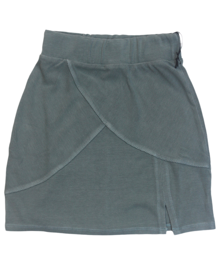 Blue/ Gray skirt on a white background