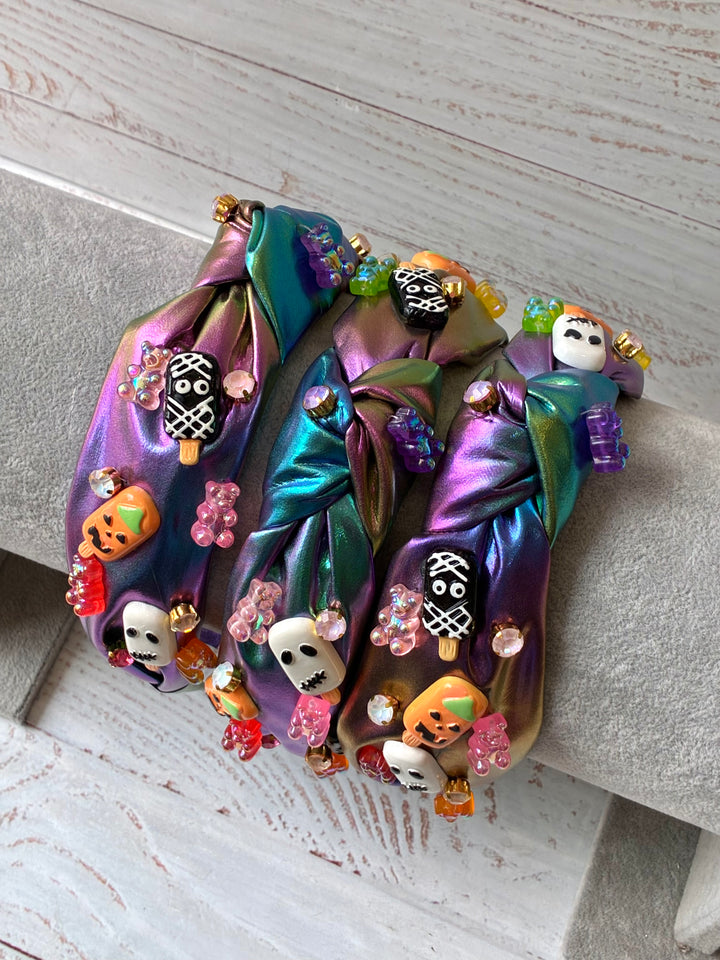 Headband | Halloween Top Knot Headband with Charms | Bari Lynn Accessories