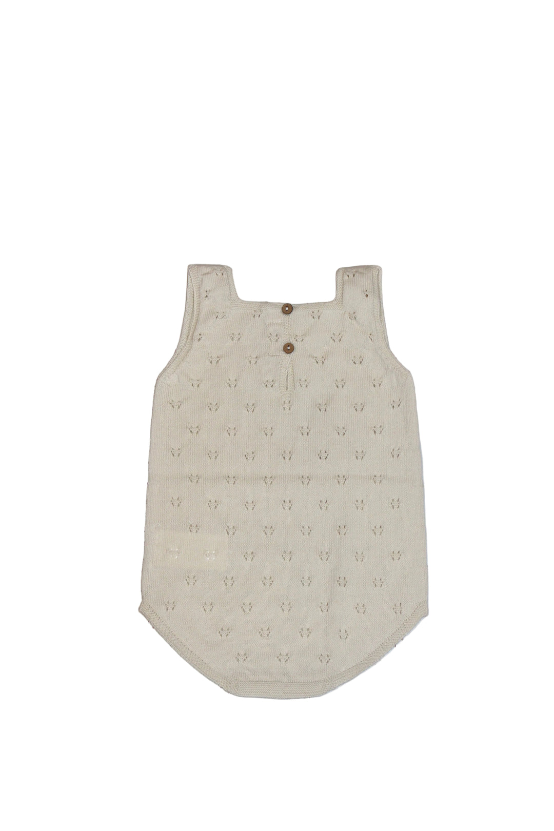 Baby Unisex Jumpsuits and Rompers | Knit Bubble- Cream | Li and Me