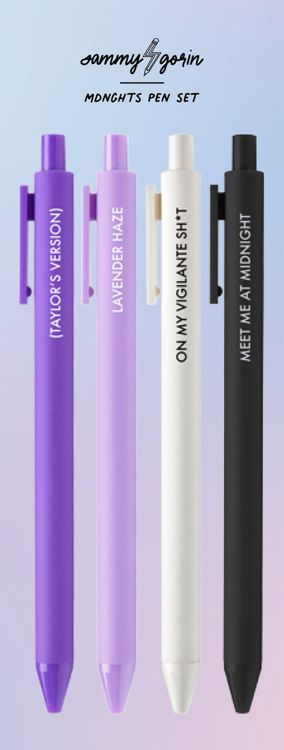 Pens |Mdnghts Gel Pen Set | Sammy Gorin