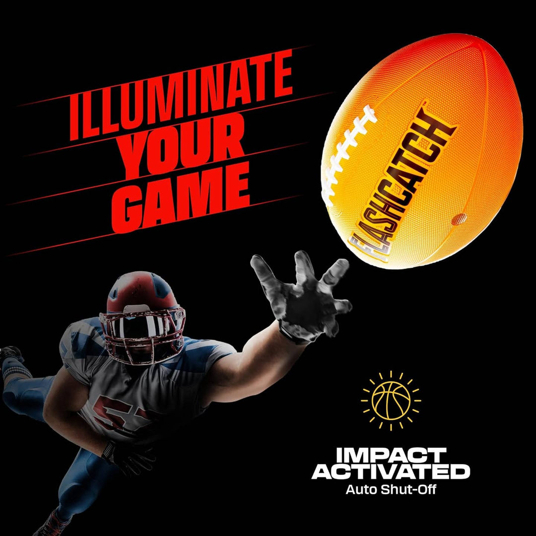 Toys | Light Up Football- Glow in the Dark Ball | Squad Hero