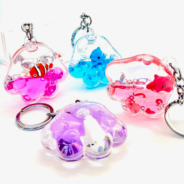 Key Chain | Sea Life Jellyfish Floaty Key Charm | BC MIni