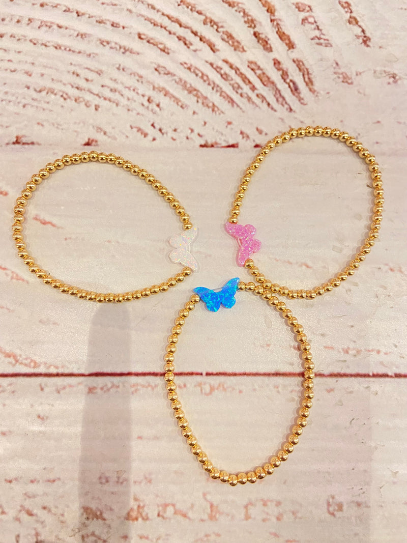 Tween Accessories | Butterfly Bracelet Assorted| Bara Boheme Jewelry
