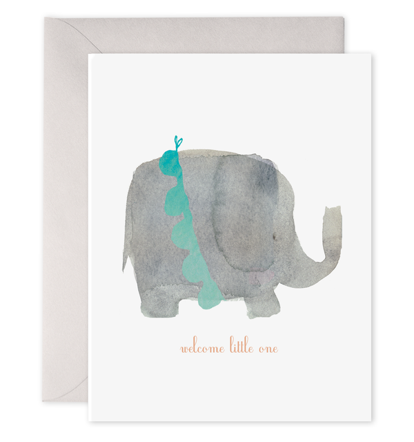 Greeting Card | Welcome Little Elephant | E. Frances Paper Inc.
