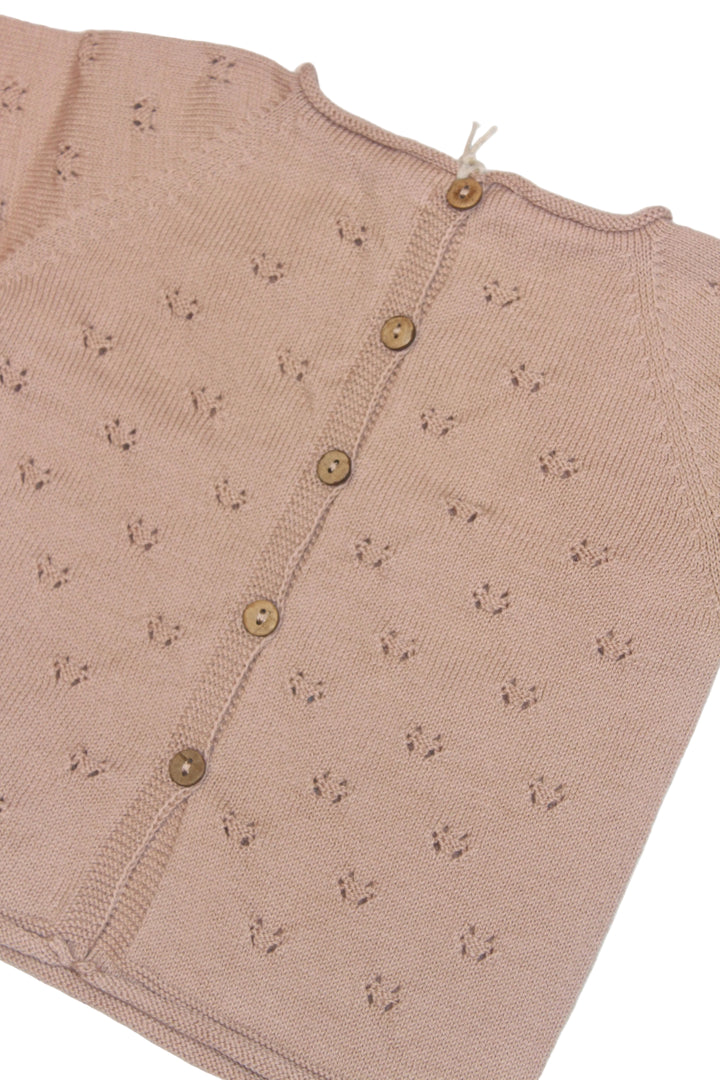 Baby Girl Sets | 2PCS: Knit Sweater and Footed Pants- Candy | Li and Me