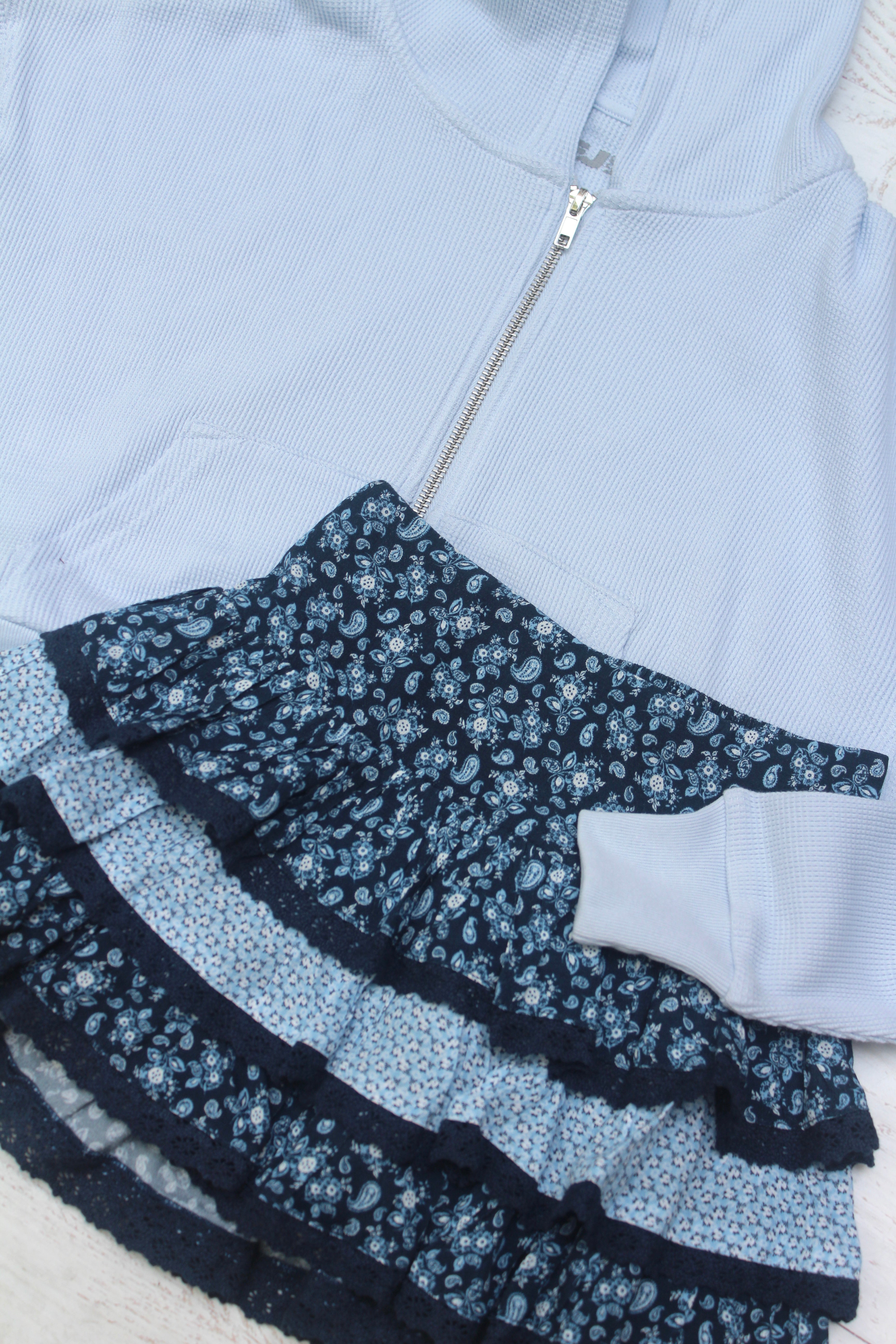 Tween Bottoms | Melody Skirt - Navy Paisley | Katie J NYC