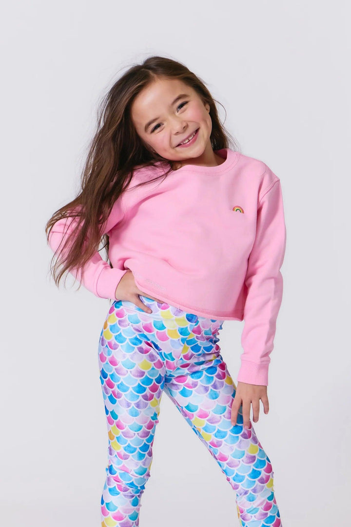 Baby Pink Cropped Sweatshirt from Terez
