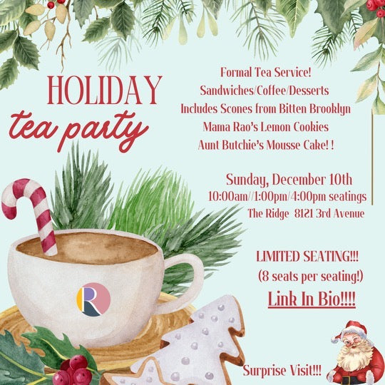 Event | Santa Holiday Tea Service | Sunday December 10th
