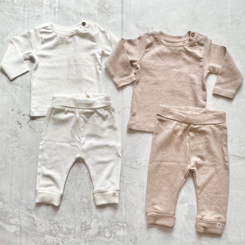 Baby Unisex Sets | 2 PCS: Ivory Layette Set | BABYFACE