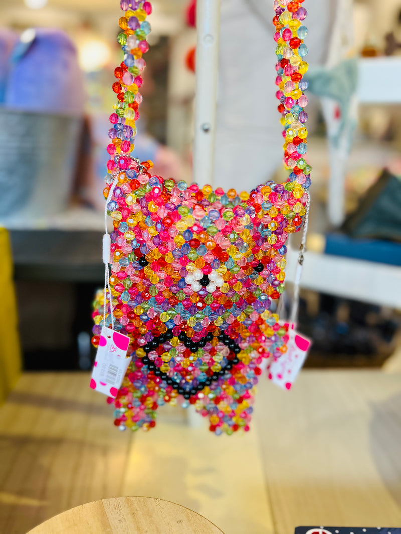 Girls Handbag | Gummy Bear- Beaded Multi | Bari Lynn Accessories
