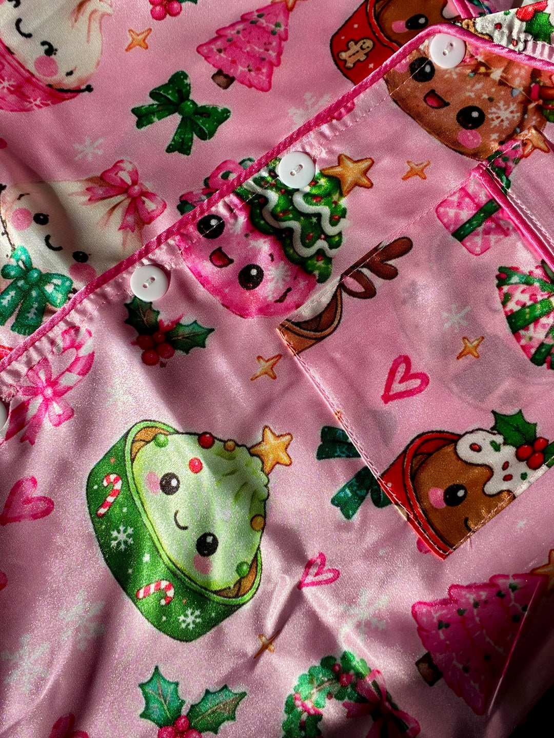 Girls Sets | Loungewear Set- Dumpling Christmas Print | Tweenstyle