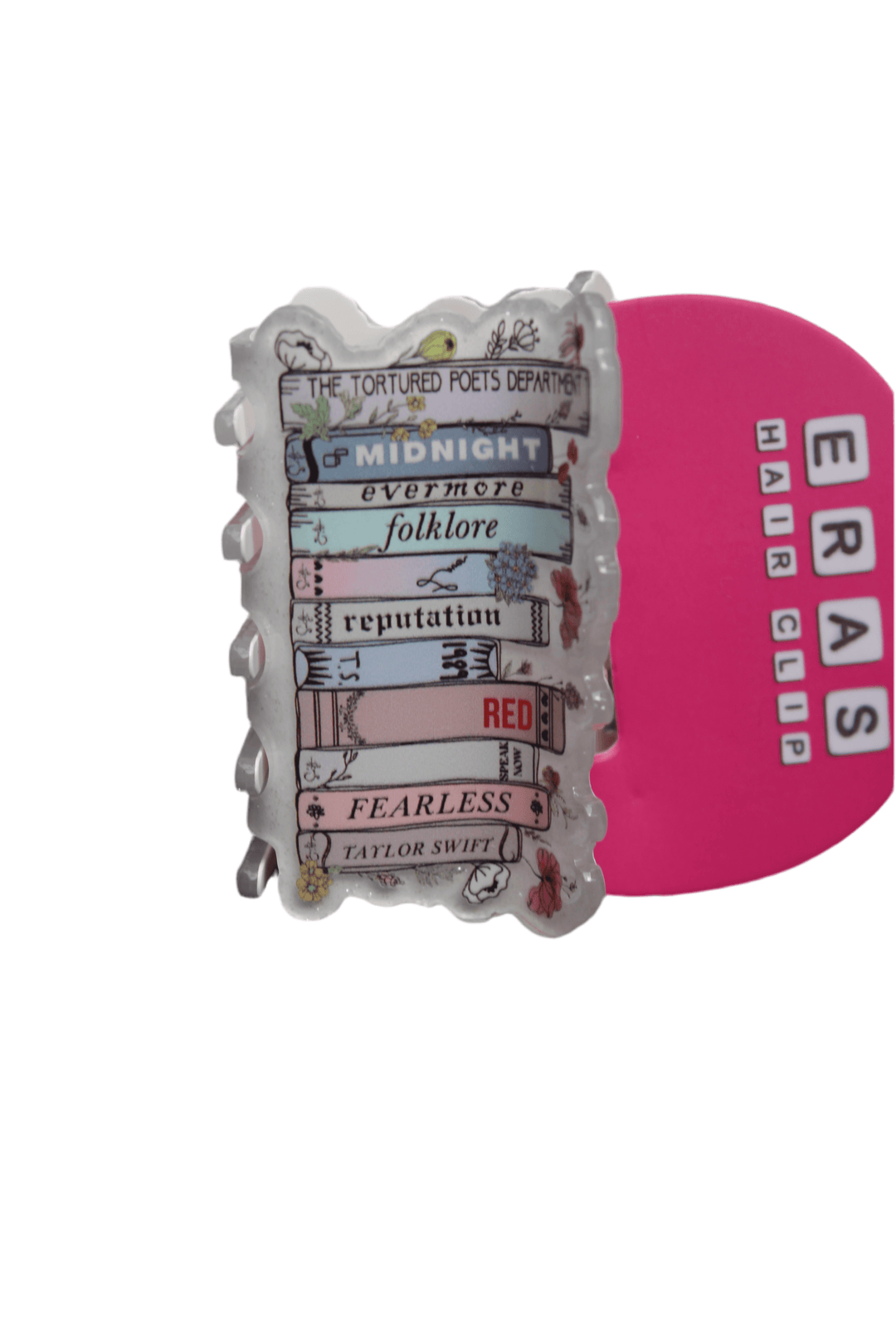 Claw Clip | Taylor Swift Inspired Book Print Claw Clip | Aspen Lane