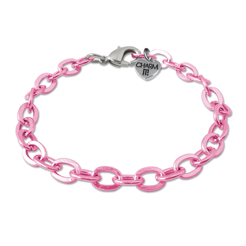 Bracelet | Chain Bracelet - Pink | Charm it