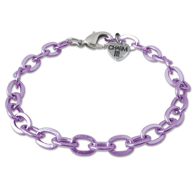 Bracelet | Purple Chain Bracelet | Charm It!