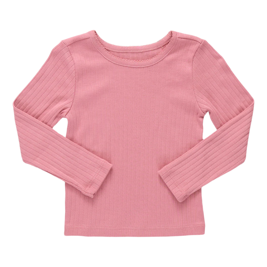 Pink long-sleeve shirt 