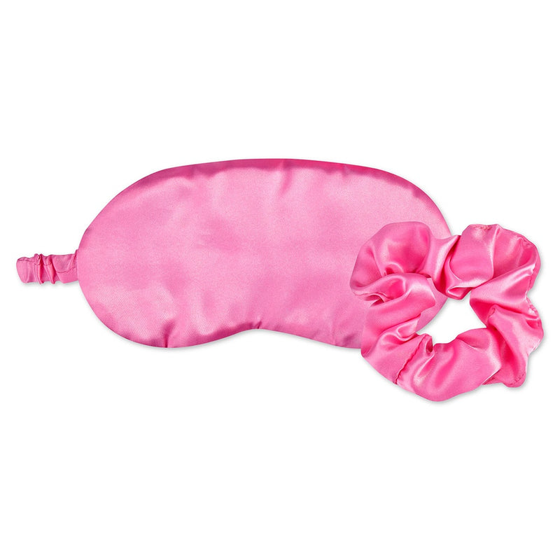 eye mask with pink lining