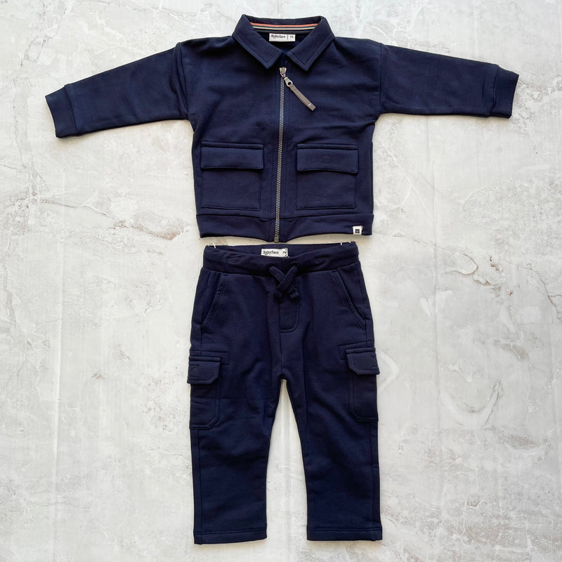 Baby Boy Sets | 2PCS: Navy Cargo | BABYFACE