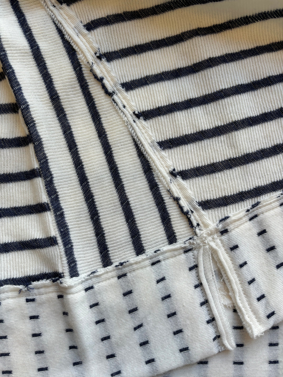 Tween Sweater | Cropped Sweater - Indigo Storm Stripe | Tenly