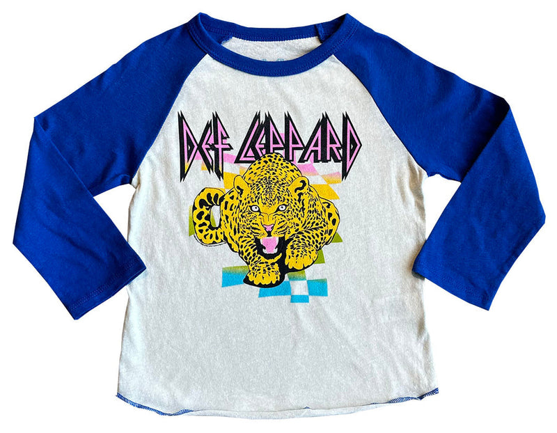 Kids Raglan Shirt | Def Leppard | Rowdy Sprout