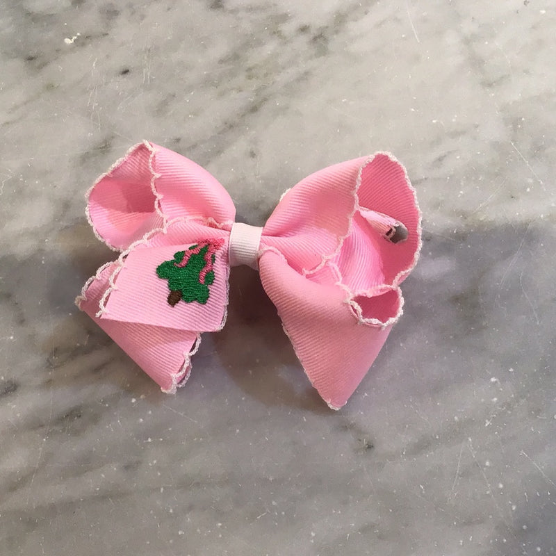 Grosgrain Bows | Holiday Embroidery- Assorted | Wee Ones