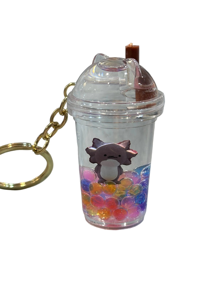 Key Chain | Axolotl Floaty Figurine Boba Charm | BC Mini