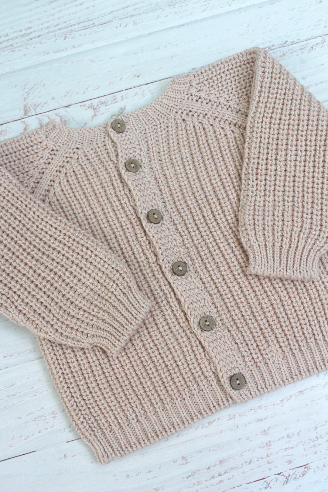 Baby Girl Sweater | Knit Sweater - Light Pink | Li and Me