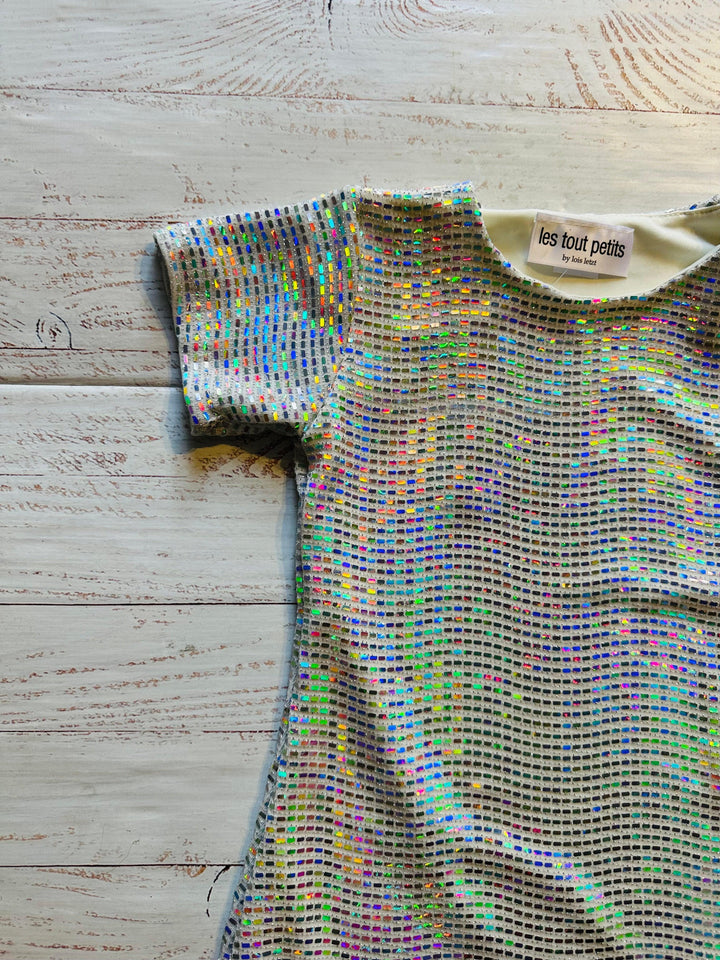 Tween Dresses | Mirror Ball Sparkle Short Sleeve Dress | Les Tout Petits