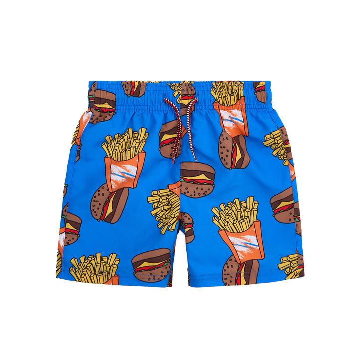 Boys Swimwear | Swim Trunks - Burgers and Fries | Appaman