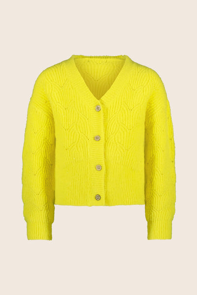 Lemon Deau V-Neck Cardigan from Like Flo.