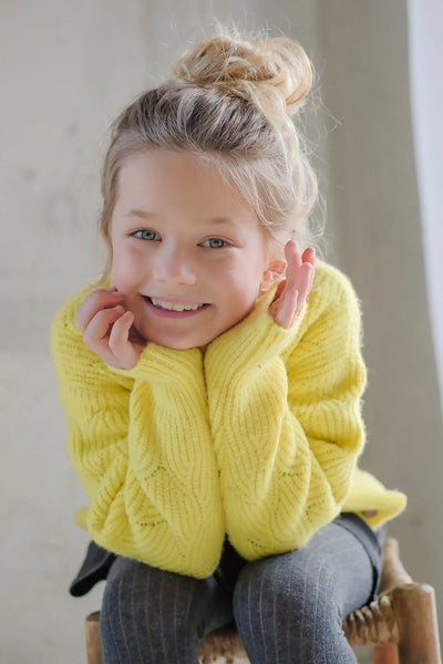 Lemon Deau V-Neck Cardigan from Like Flo.