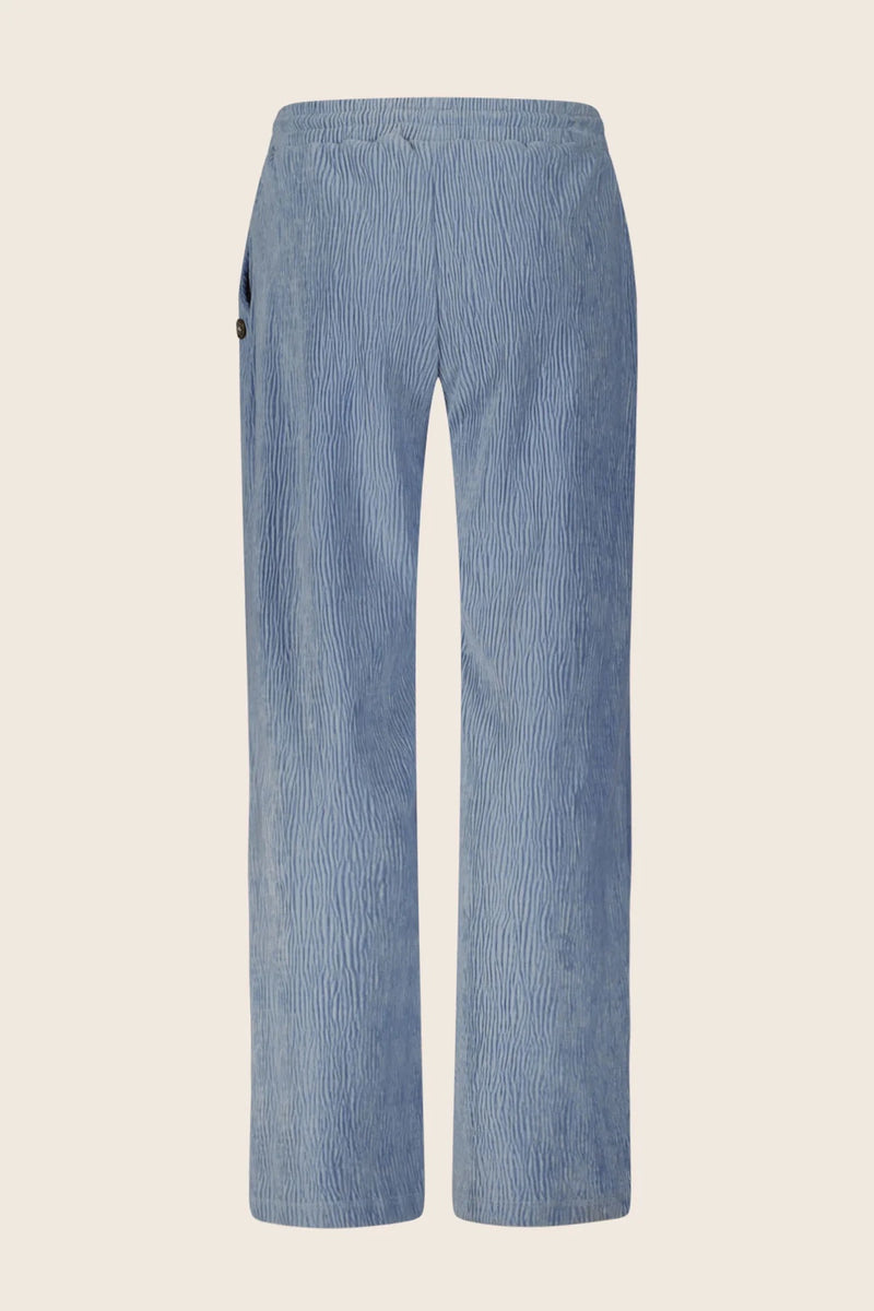 Tween Bottoms | Fem Velvet Ribbed Pants in Denim | Like Flo