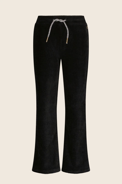 Flar Corduroy Black Pant from Like Flo