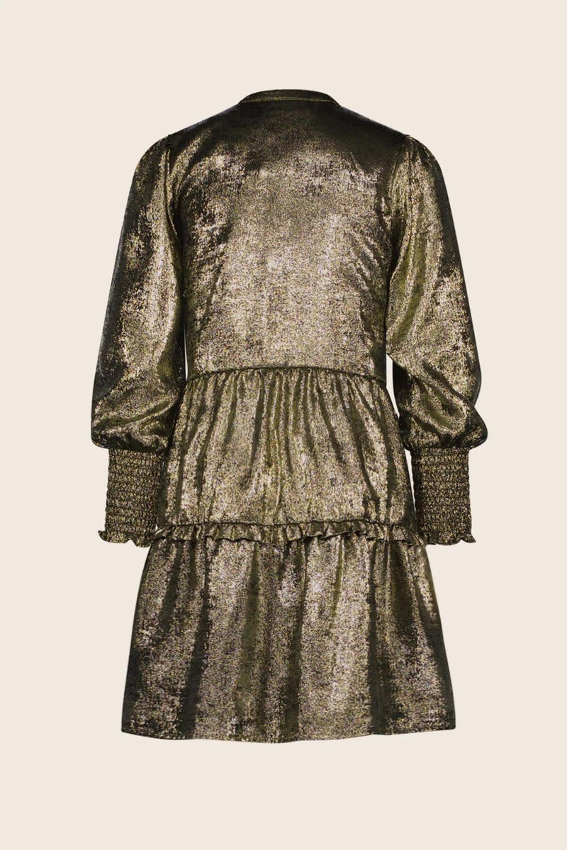 Tween Dresses | Mila Gold Lurex Dress | Like Flo