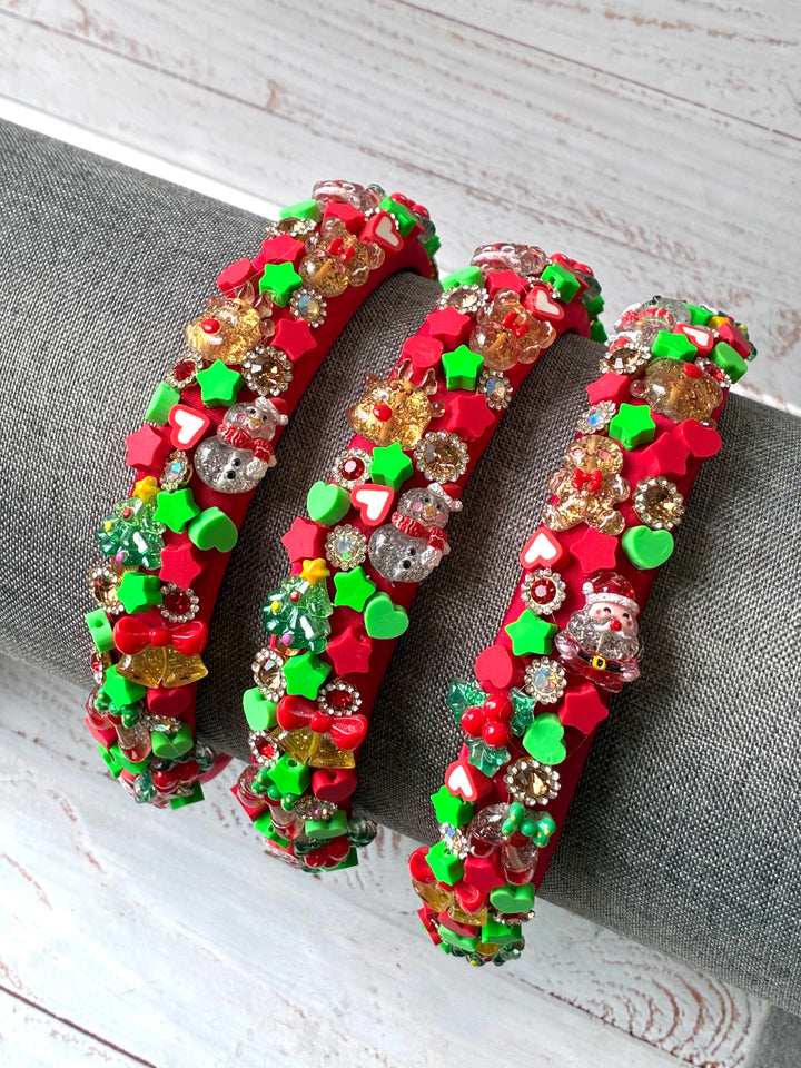 Headband | Red Christmas Charmed Headband | Bari Lynn Accessories