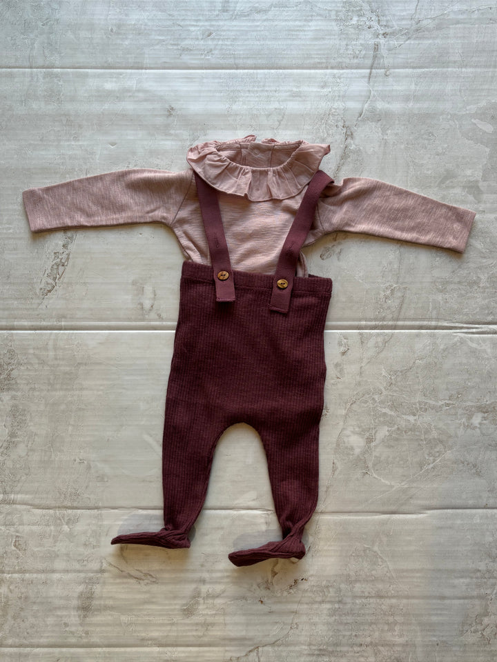 Baby Girl Sets | 2 PCS: Pink Bodysuit and Leggings | Play Up