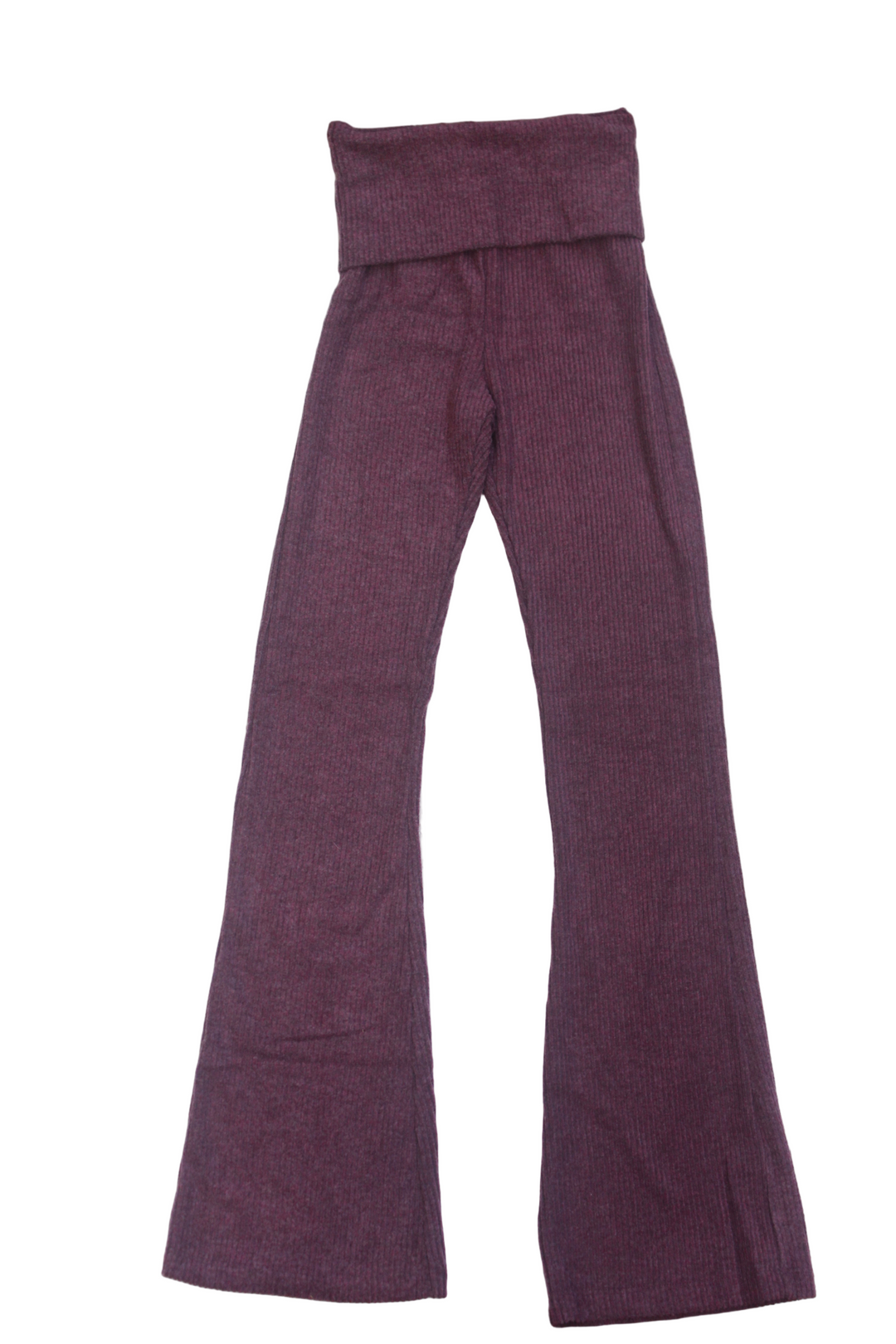 Purple pants on a white background