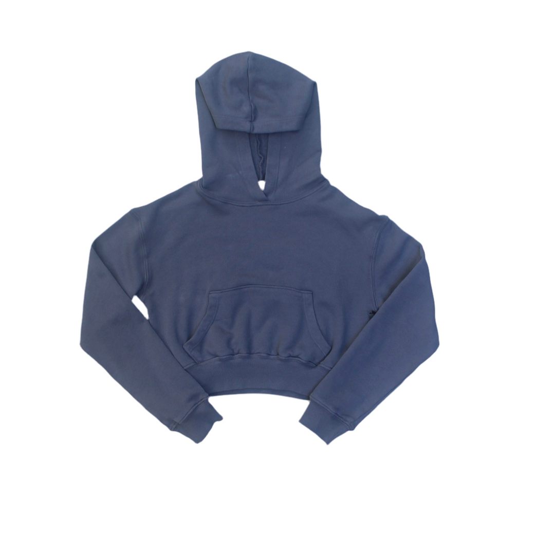Tween Sweater | Cropped Hoodie- Indigo Storm | Tenly