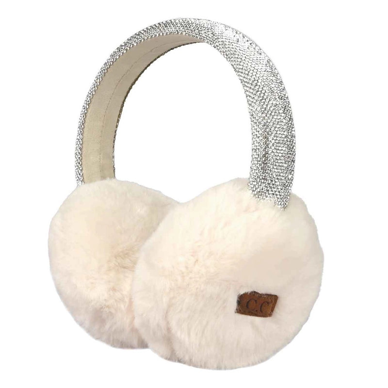 Ivy Rhinestone Ear Muffs from Fashion City