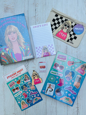 Taylor Swift Puzzles, Stickers, Pouches, Pins and Ornaments from The Found.