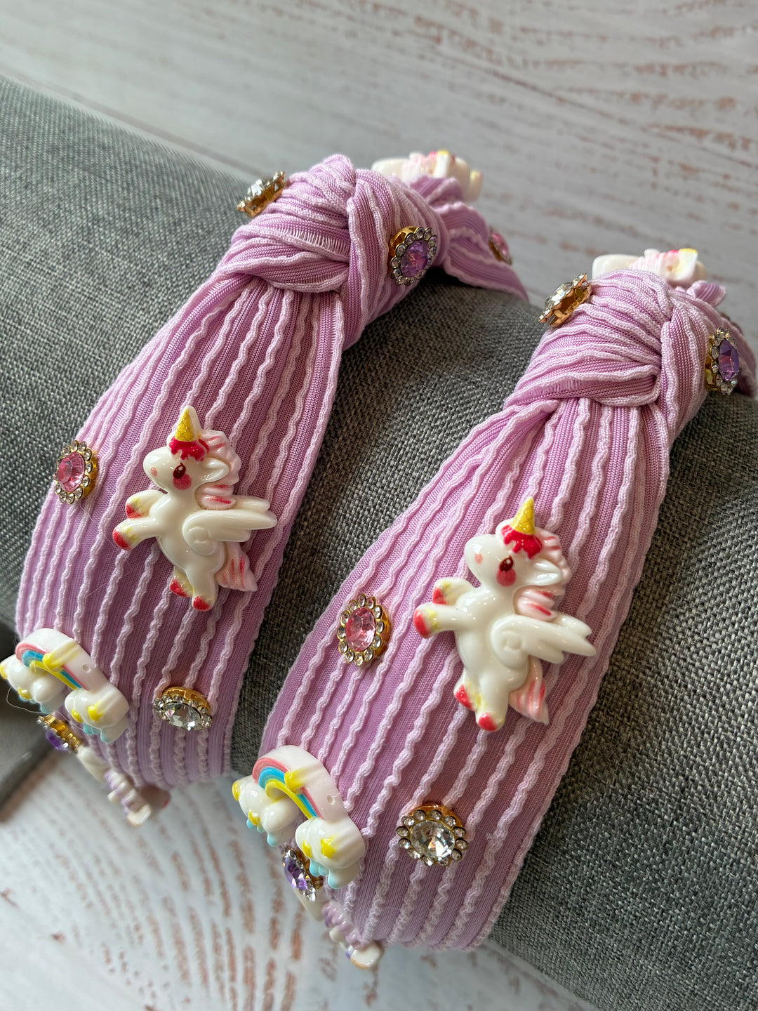 Headband | Lavender Knot Headband with Unicorn | Bari Lynn Accessories