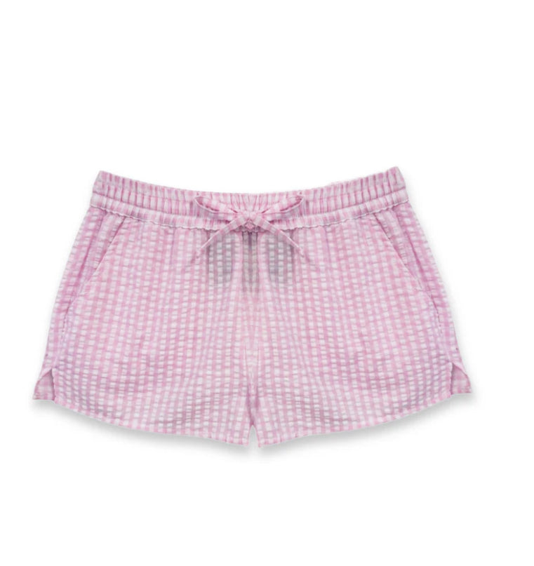 Tween Bottoms | Sailor Shorts : Seersucker- Baby Pink | Katie J NYC