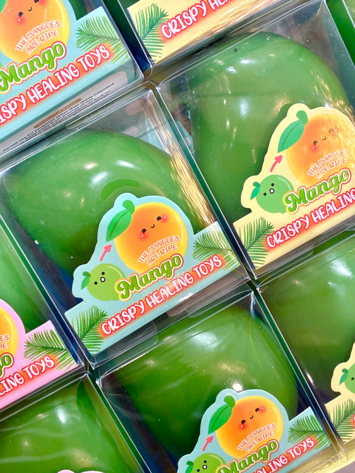 Squish Toys | Color Changing Crunchy Mango Squish Toy | GS Wholesale