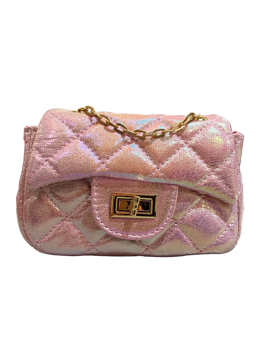Handbag | Classic Metallic Mini Bag - Pearl | Tiny Treats and Zomi Gems