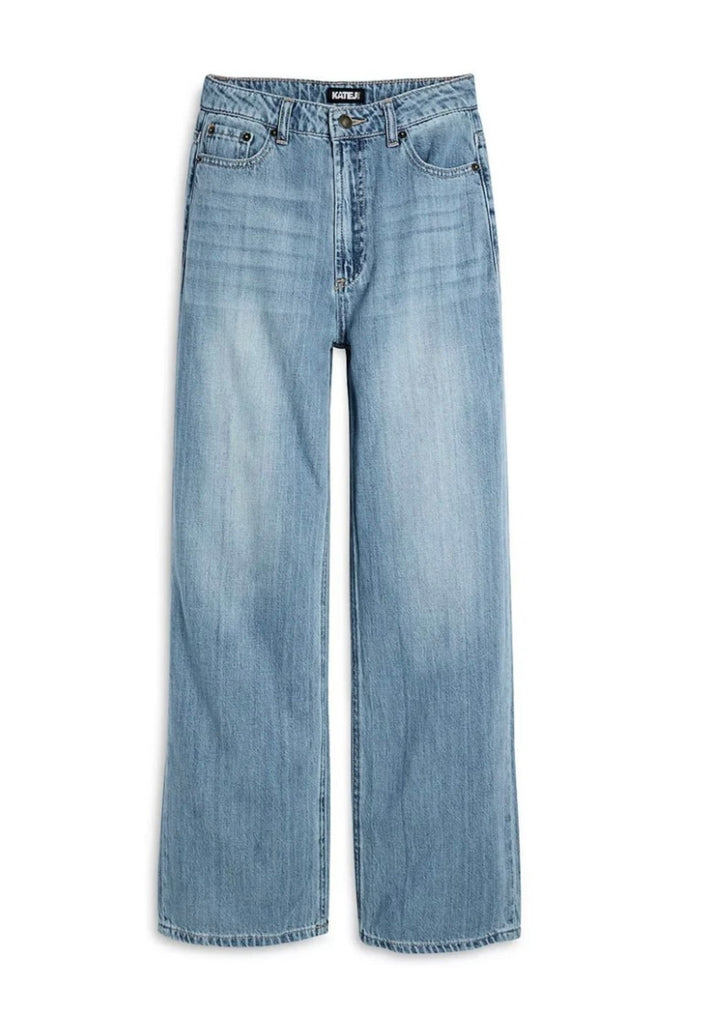 Tween Bottoms| Brooklyn Wide Leg - Light Wash Denim | Katie J NYC