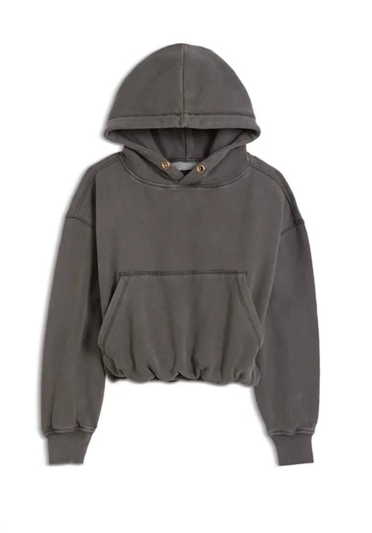 Gray hoodie on a white background