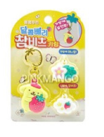 Key Chain | Sanrio Sweet Berry Deco Key Ring - Assorted | K-Wonderland