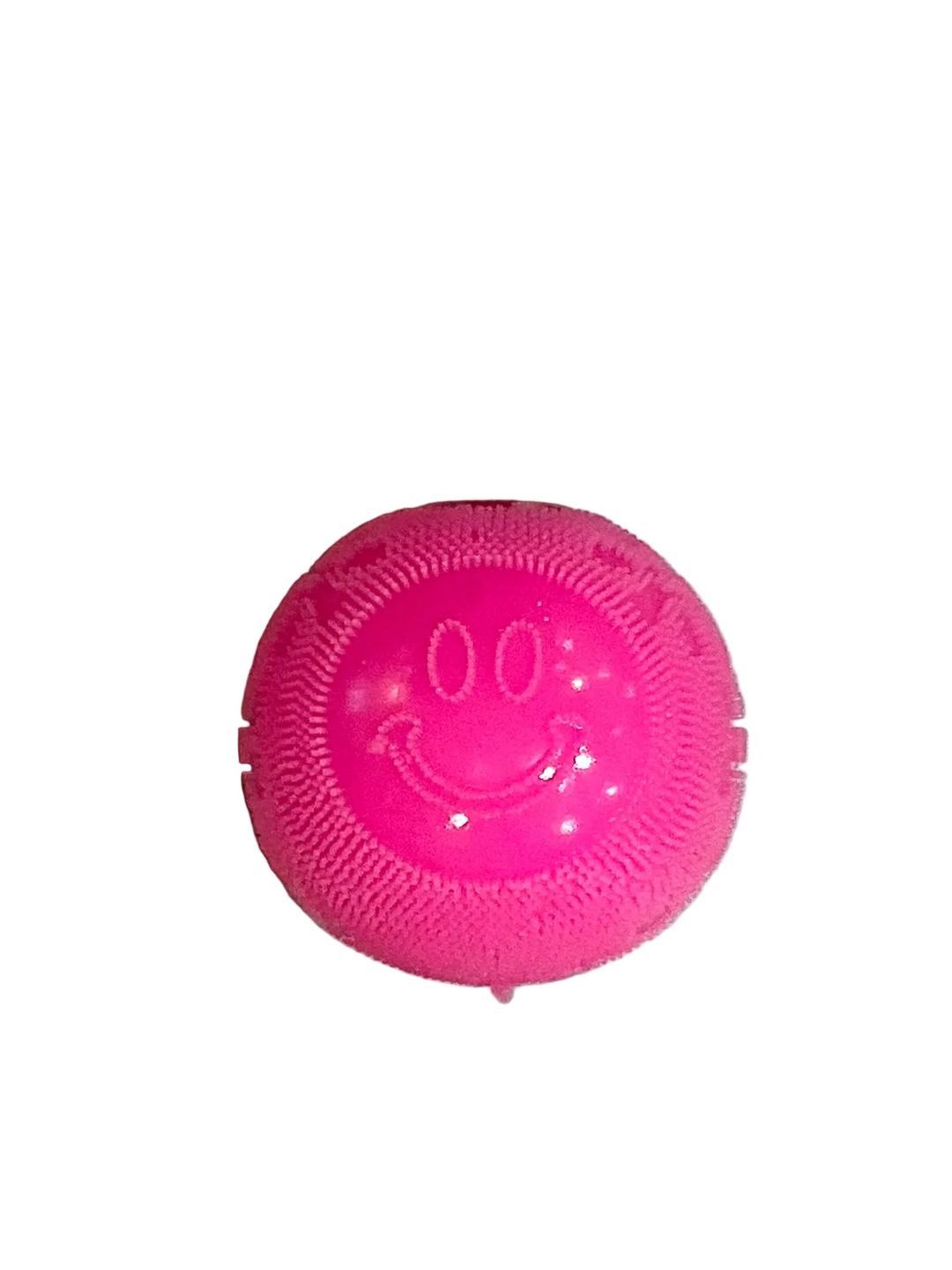 Squish Toys | Smiley Flower Power Fuzz Ball - Pink | Little Trendy